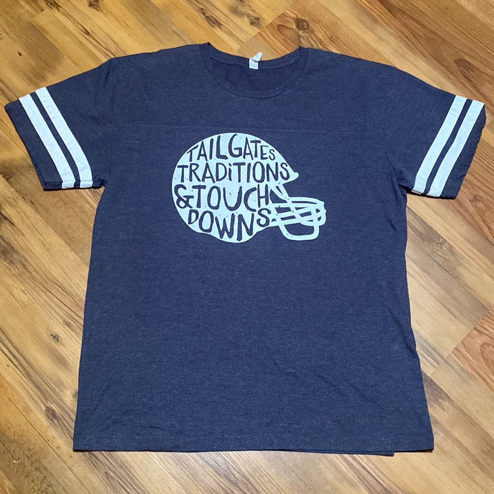Ruby’s Rubbish FOOTBALL GRAY HEATHER SHORT SLEEVE TEE